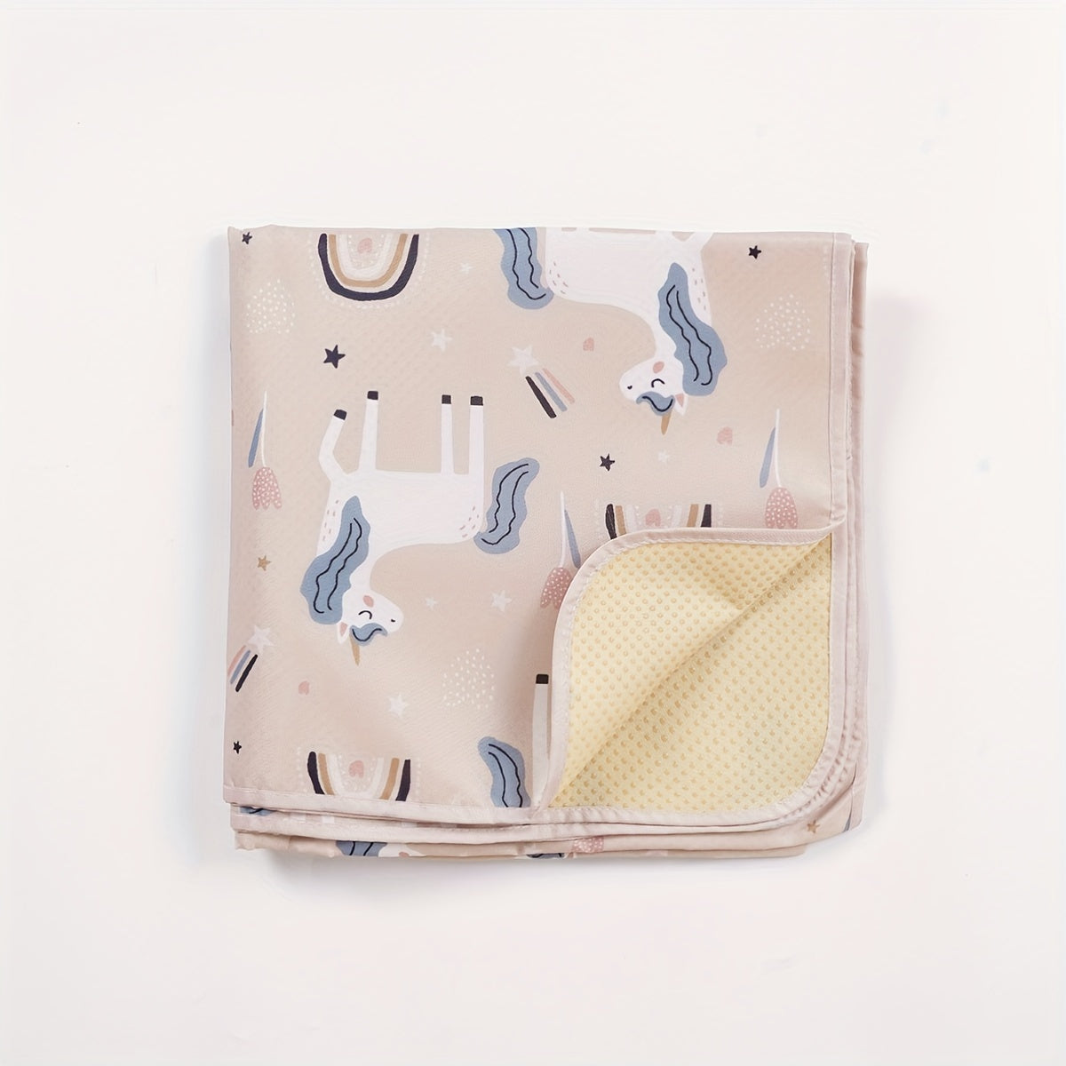 Waterproof Baby Floor Mat for Spills and Messes 43x43 Inches Non-Slip Washable Toddler Play Mat