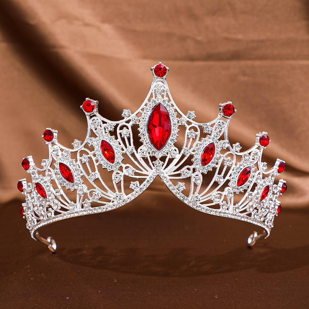 Girls Rhinestone Crown Headband for Weddings and Parties Elegant Hair Accessory