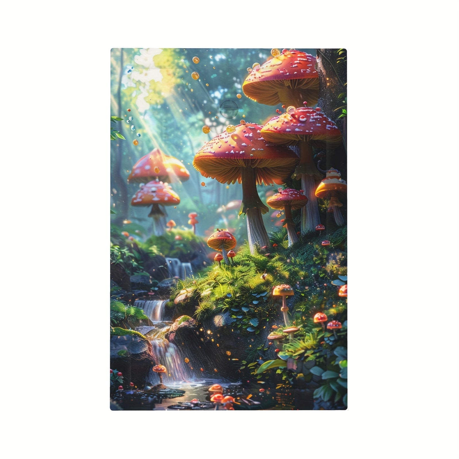 Decorative Switch Cover with Mushroom Forest Design for Bedroom Kitchen Home Decor