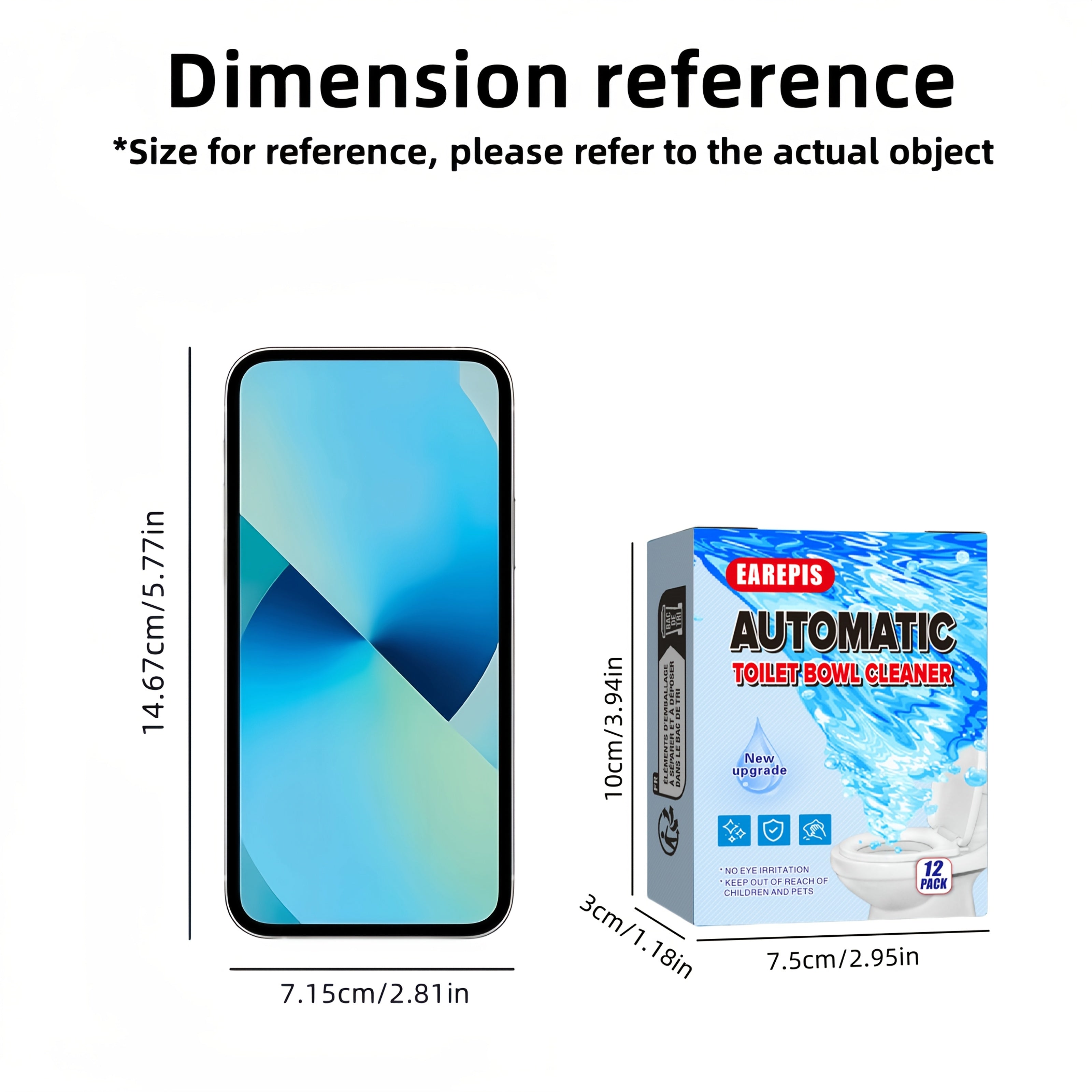 Automatic Toilet Cleaning Tablets Long-Lasting Stain and Odor Removal