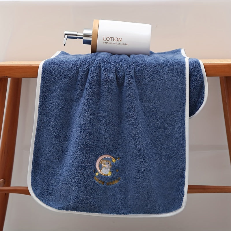 Yumshoq multfilm quyon sochiq to'plami - yuqori singdiruvchi, tez quriydigan aralashma hammom uchun zarur narsalar.