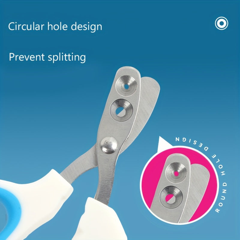 Stainless Steel Cat and Small Dog Nail Clippers with Red Handle