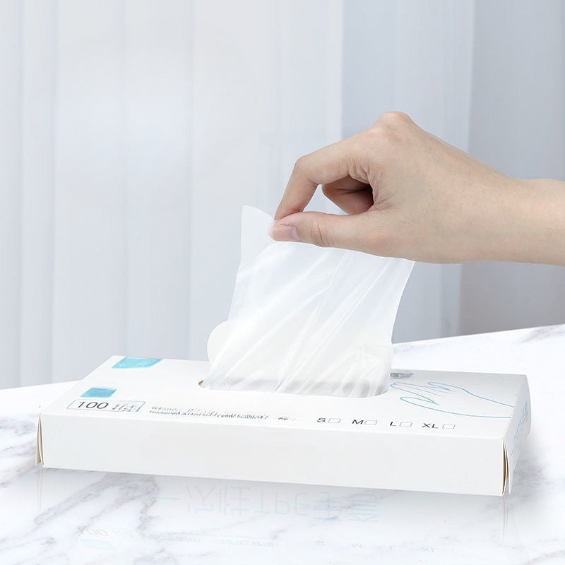 Guantes de TPE transparente de grado alimentario para manipulación de alimentos, de un solo uso, barrera protectora