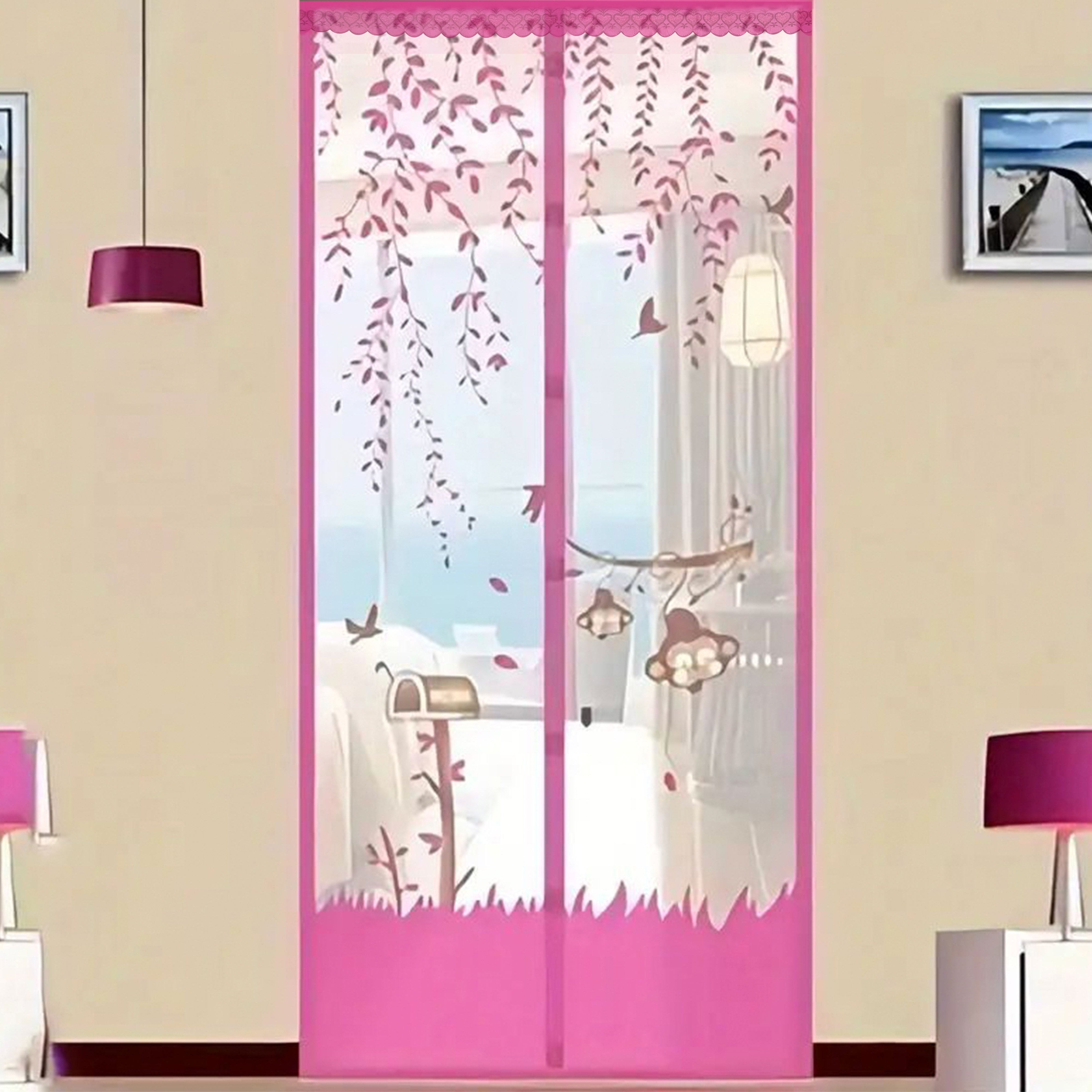 Magnetic Mesh Curtain with Magic Tape for Mosquito Prevention and Summer Use in Bedrooms and Homes