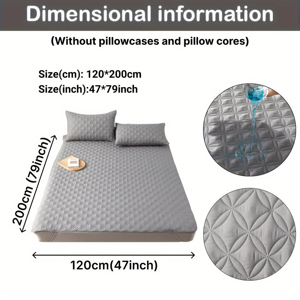 Waterproof Mattress Protector Hypoallergenic Breathable Dustproof Ultra-Soft Bed Cover for Bedroom Dorm Hotel