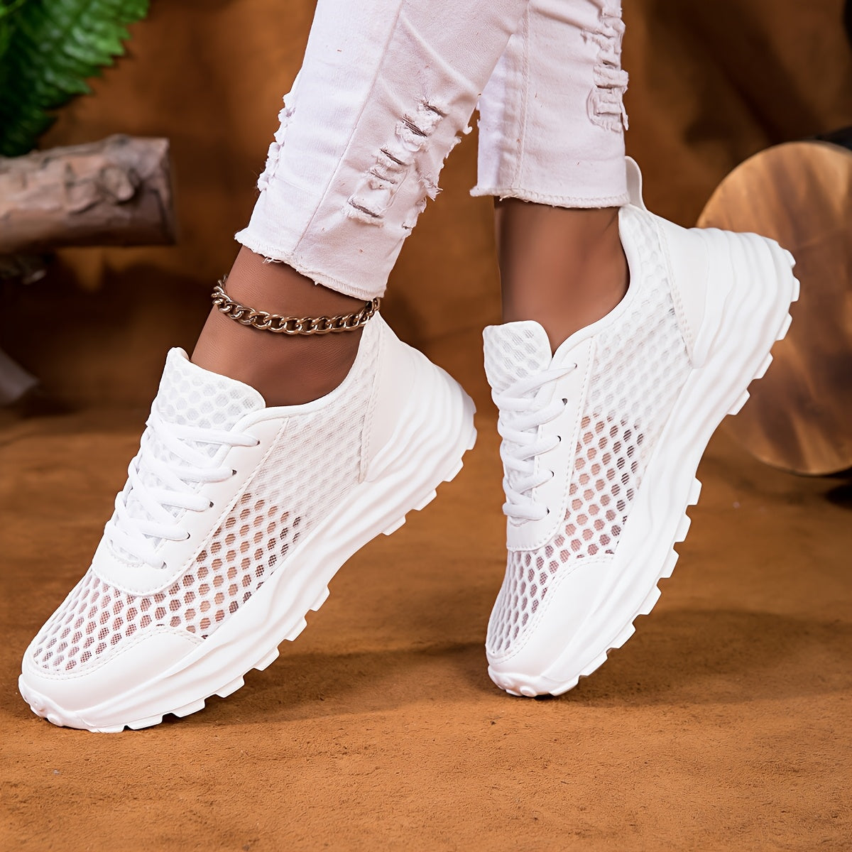 Women's Mesh Sneakers Lightweight Breathable Casual Running Shoes