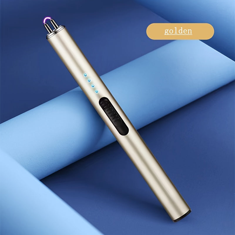Gradient Color Arc Lighter USB Rechargeable Electric Candle Gas Stove