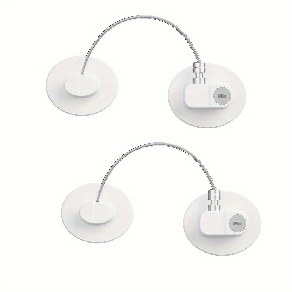 Set of 4 Childproof Cabinet Locks for Freezer Drawers and Doors