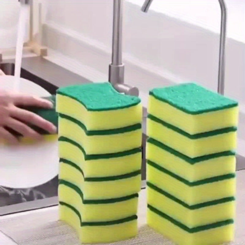 12-Donali ikki tomonlama oshxona gubkasi, chizilmaydigan tozalash uchun qoplamalar, idish matosi