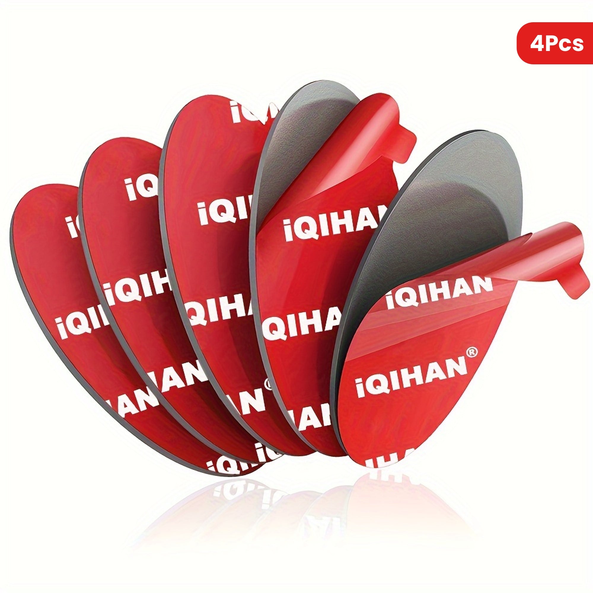 4 Pack Circular Sticky Adhesive Pads for Car Dash Mount 70mm Heat Resistant Self Stickers