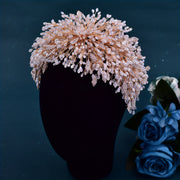 Multilayer Rhinestone Bridal Headband with Crystal Embellishments for Weddings