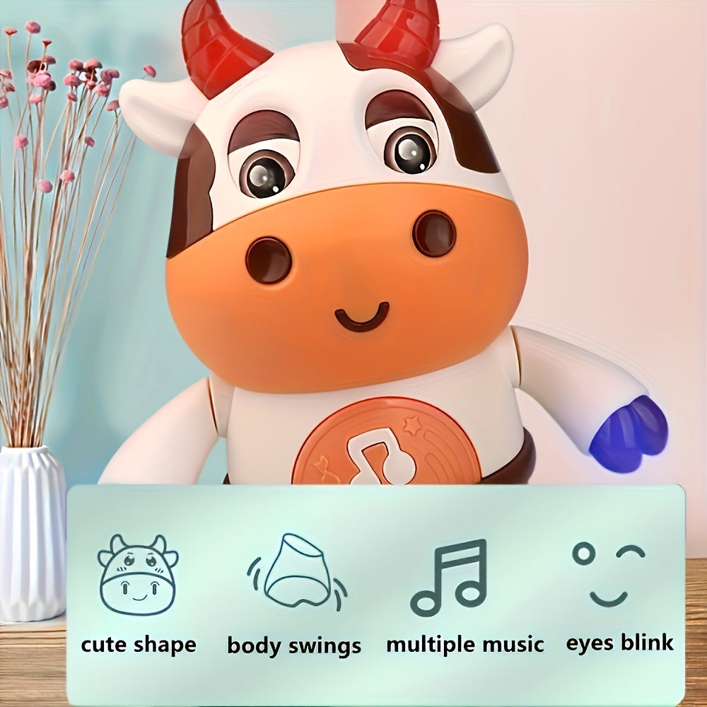 Kids Interactive Singing and Dancing Cow Robot Toy with Music Lights