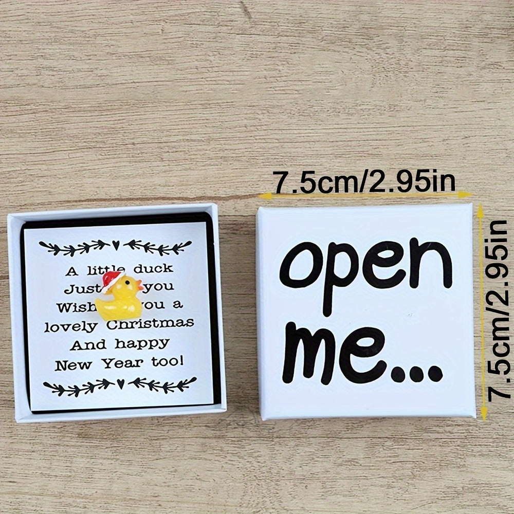 Polyresin Christmas Duck Ornament Gift for Holiday Decor and Keepsake