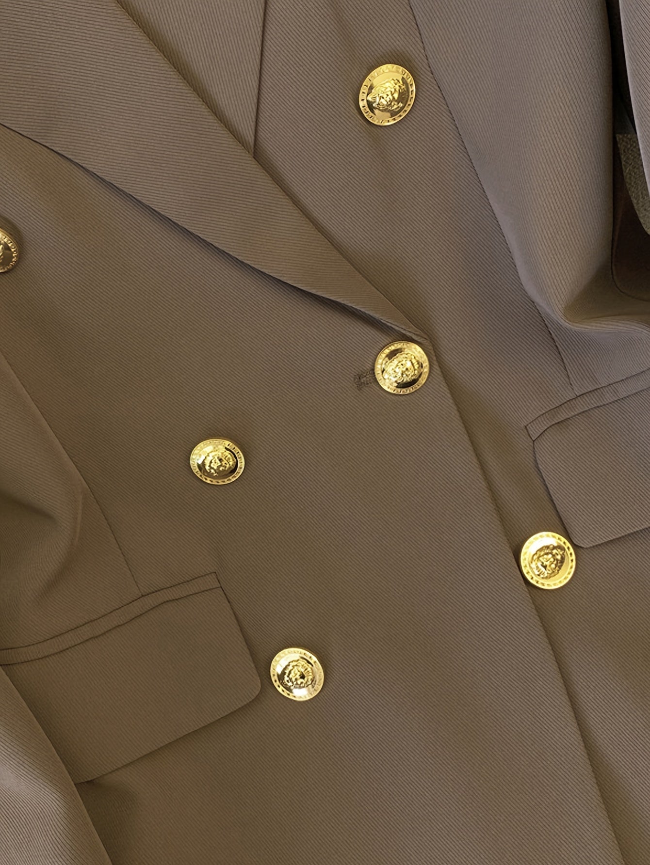 Sunygal Ayollar uchun Ikki Qavatli Blazer - Oddiy Rangda - Uzun Yengli, Odatdagi H-Fit Polyester Kostyum Jaqeti