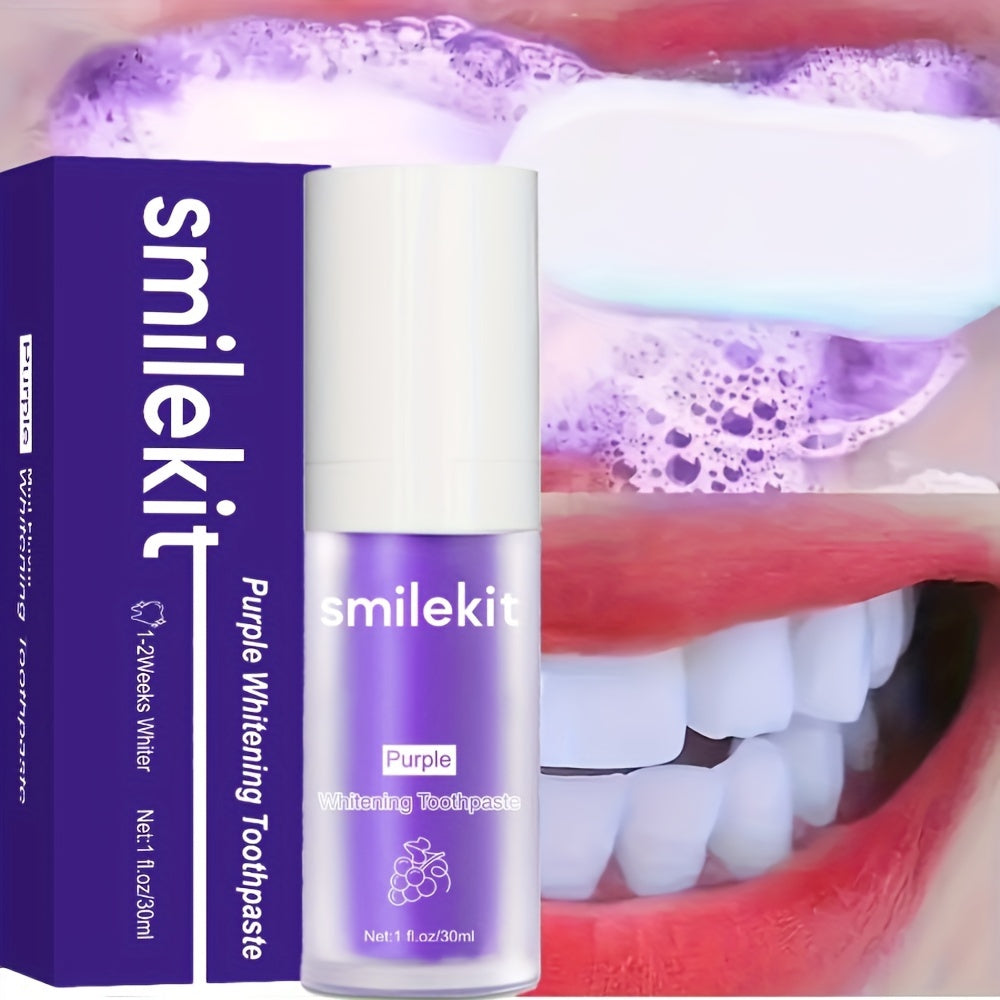 Purple Grape Flavored Toothpaste Deep Clean Brighten Fresh Breath Paste