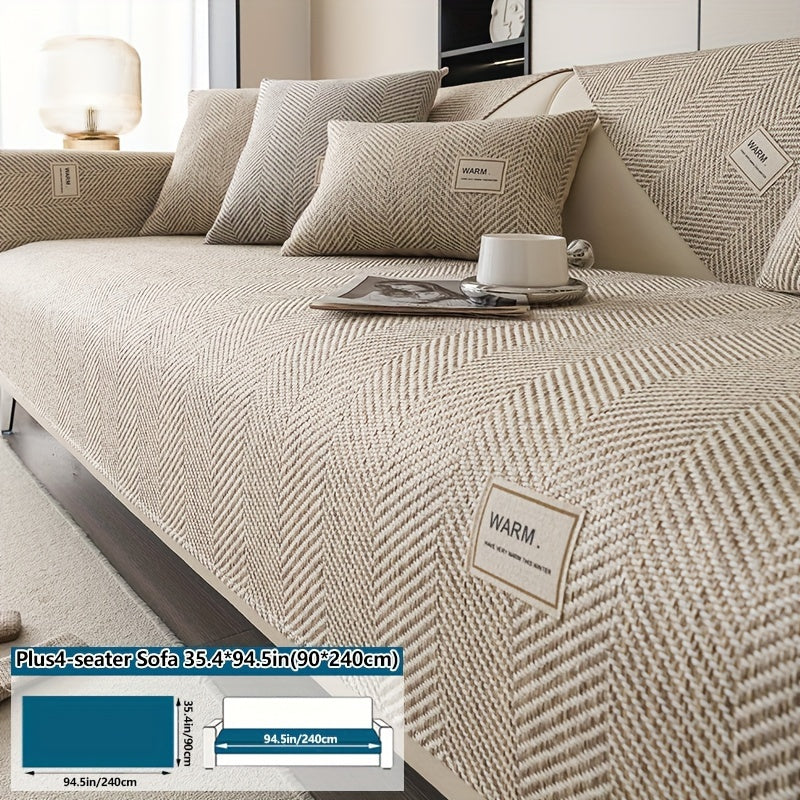 Чехол на диван из полиэстера в стиле бохо-шик для кресел и диванов, противоскользящий, безопасный для домашних животных, моющийся в машине