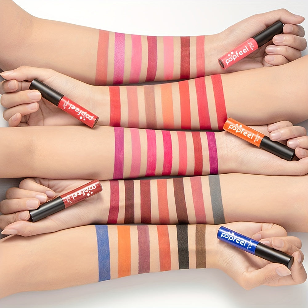 Долговечная водостойкая матовая жидкая помада для всех типов кожи, оттенок ягодный