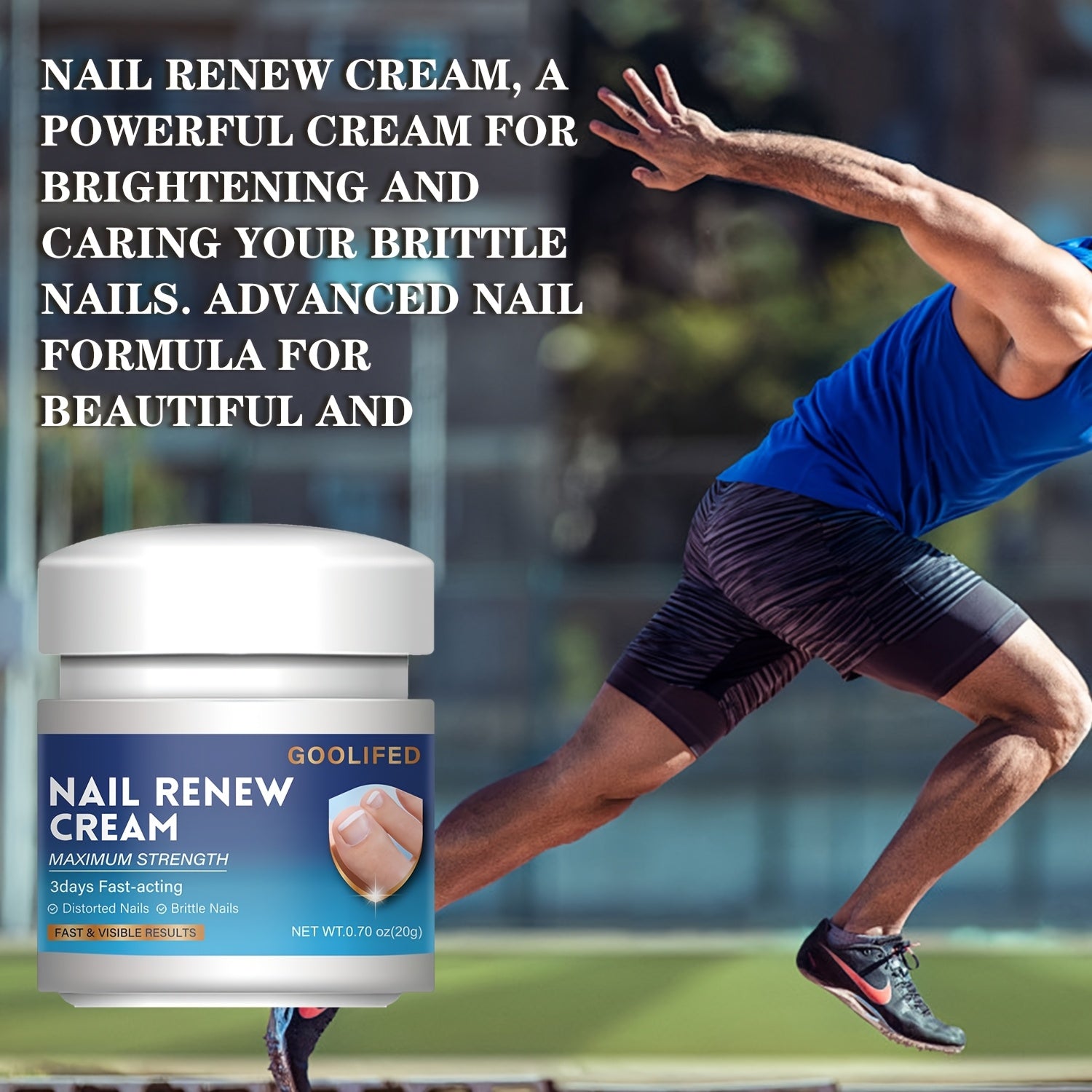 Крем для укрепления ногтей для слабых ногтей, увлажняющий и быстро действующий