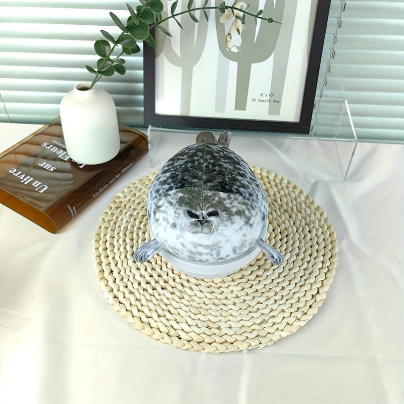 Chubby Blob Seal Plush Toy Soft Stuffed Animal Hugging Pillow Ocean Creature Cushion