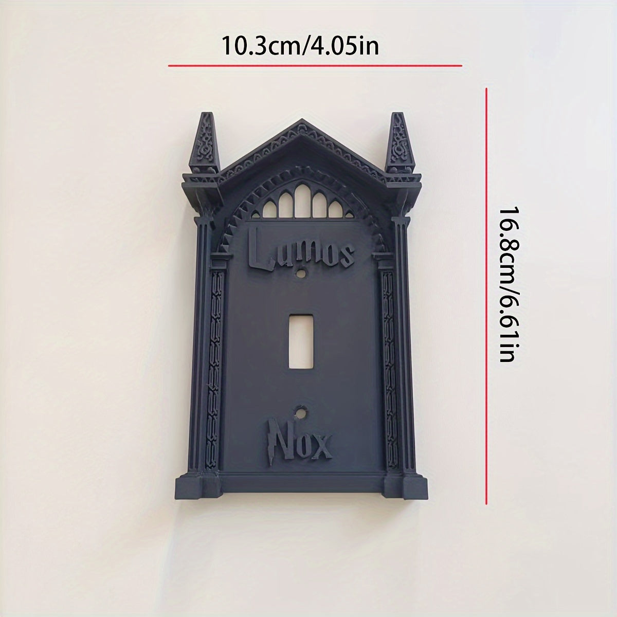 3D Printed Light Switch Cover Halloween Decor Black Wall Art No Batteries Needed