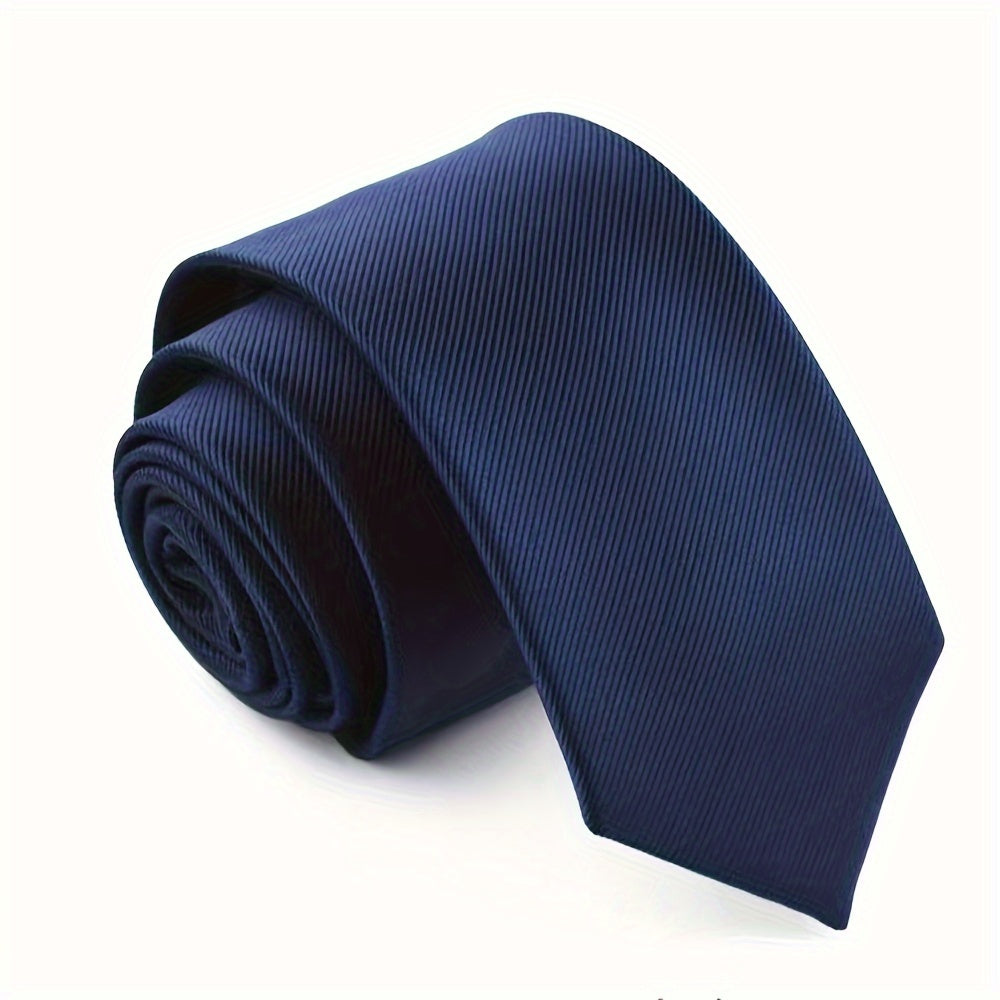 Narrow Solid Color Tie for Men, 6cm Wide, Suitable for Formal Occasions