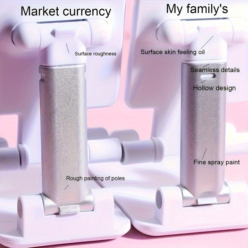 Adjustable ABS Desktop Phone Stand for iPhone, iPad, Xiaomi and Tablets