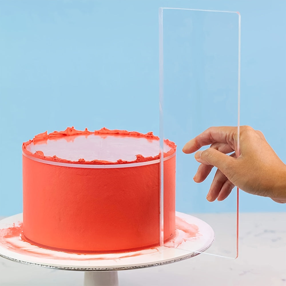 Transparent Acrylic Cake Scraper for Edges and Decorations Baking Tool