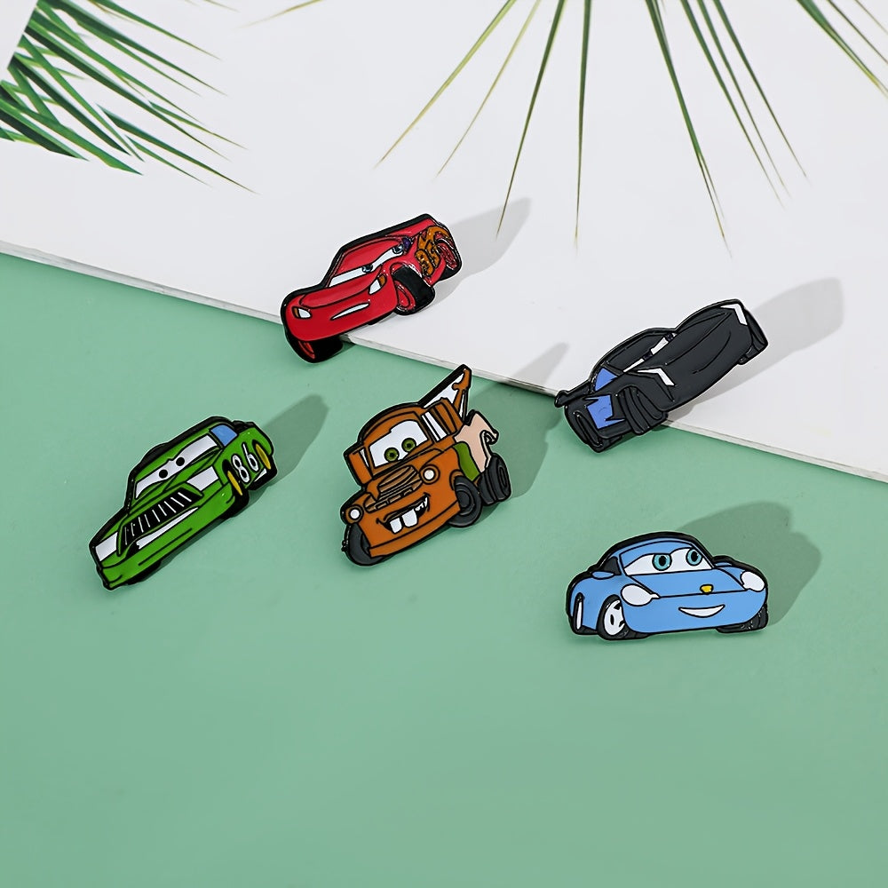 Bolalar va kattalar uchun 6 ta emal pinlar to'plami, multfilm hayvonlari mater broochlari, sumkalar va kiyimlar uchun