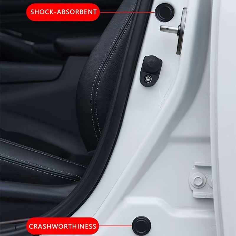 10-Pack Silicone Car Door Seal Pads Noise Reduction Vibration Damping Shock Absorption
