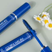 Женский набор водостойких тушей для ресниц из 2 штук в ярких цветах, синий и зеленый