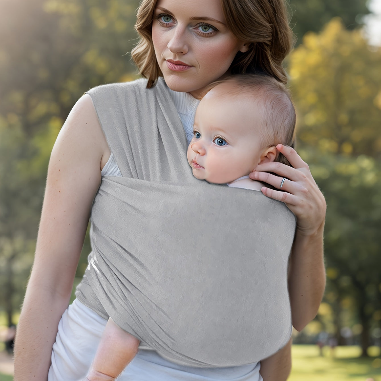 Baby Wrap Carrier for Newborns and Infants Breathable Lightweight Stretchy Sling