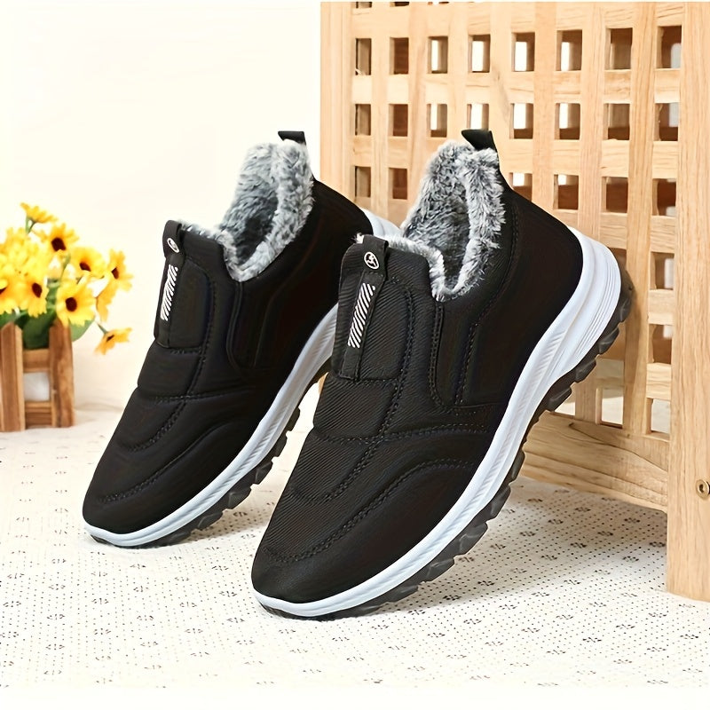 Women's Fleece-Lined Ankle Boots Short Boots for All Seasons