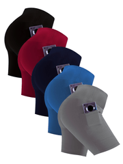 Pantalones cortos de ciclista para mujer talla plus con bolsillos, cintura alta, entrenamiento, control de abdomen