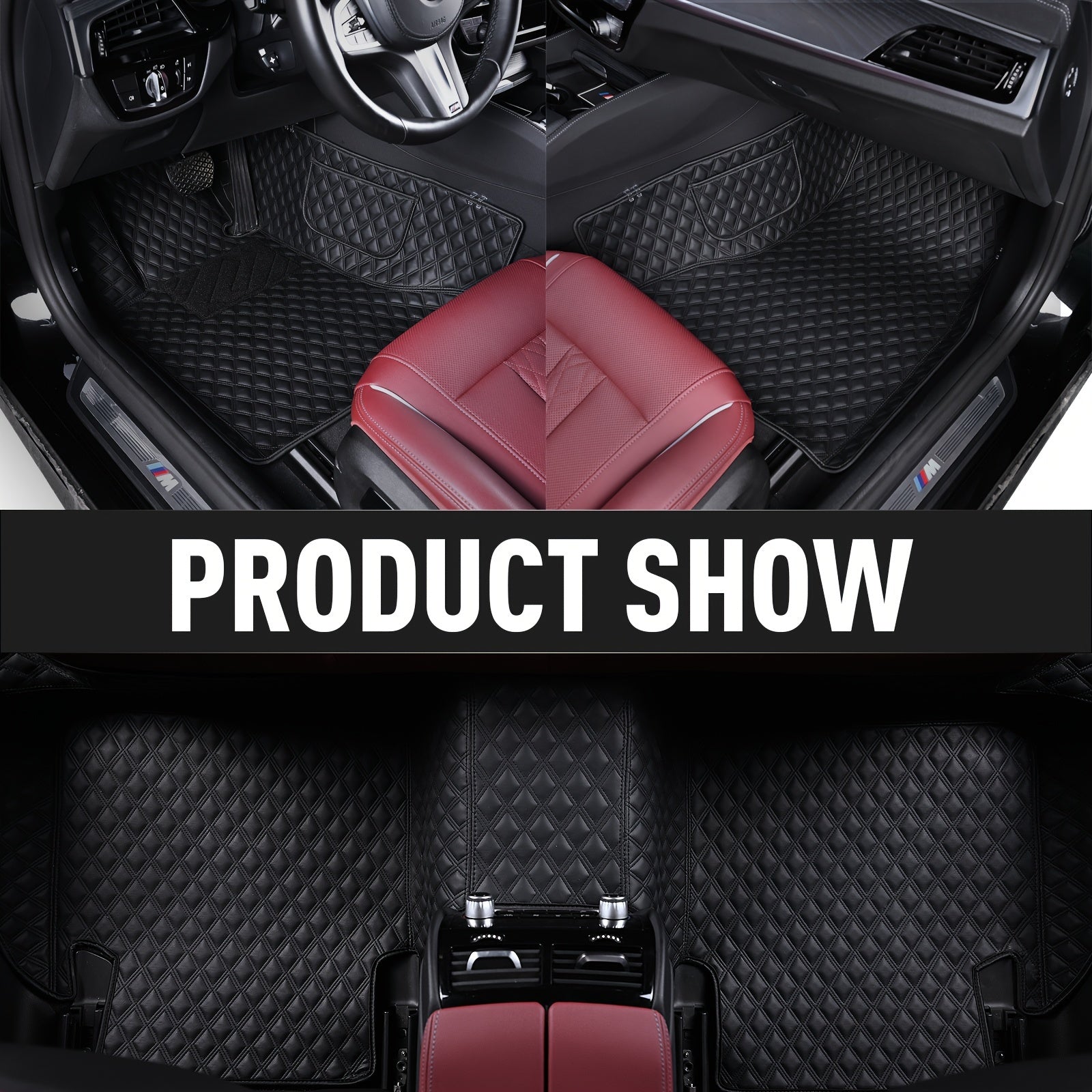 Full Coverage Anti-Slip Car Floor Mats for Sedan 2014-2023 Durable Material