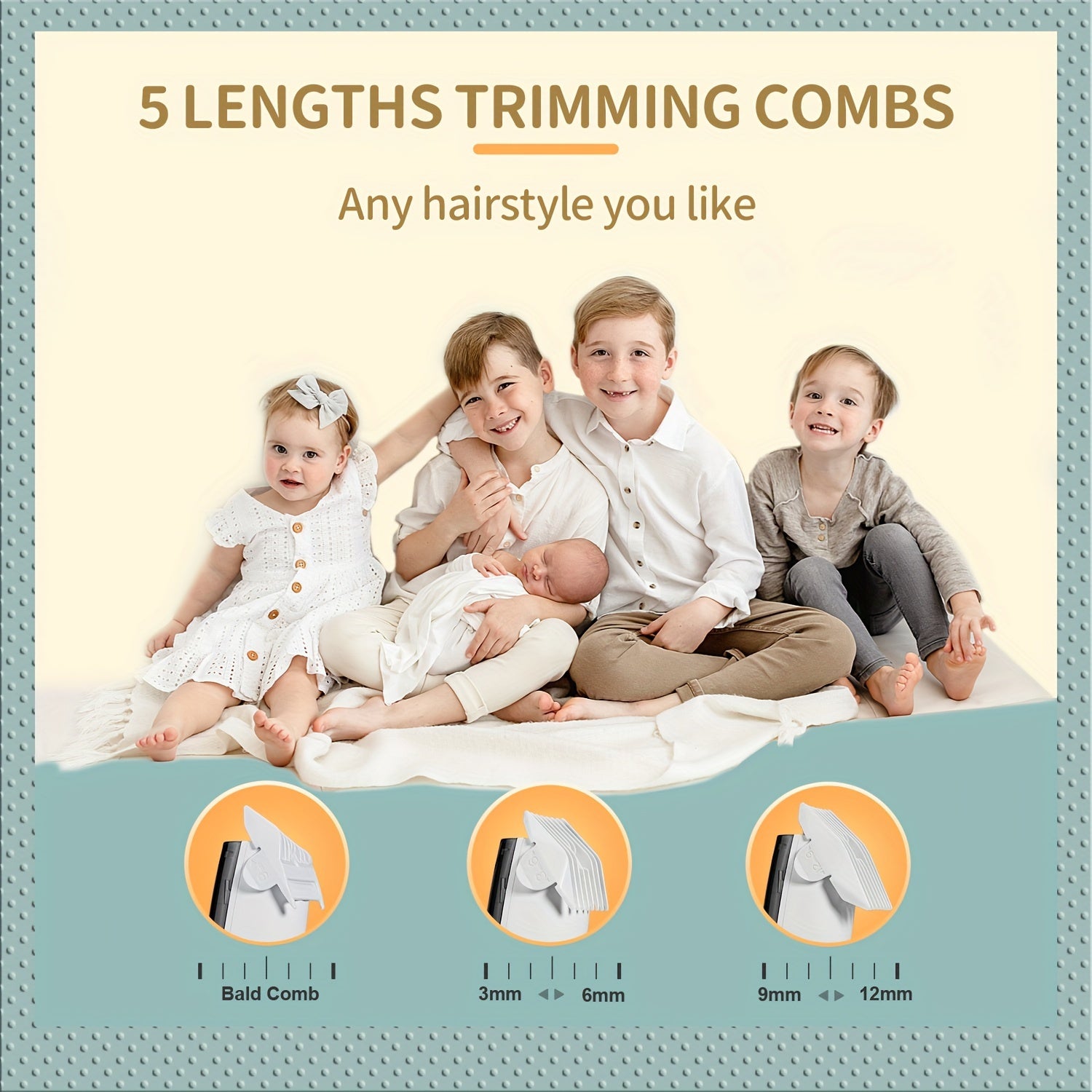 YAFULL Ultra-Tinch Elektr Soch Qirqish Mashinalari Aqlli Chang Olish Tizimi Bilan - USB Qayta Zaryadlanadigan, O'smirlar Uchun Professional Tana va Soch Qirqish To'plami - Yoshlar Uchun Ideal Onalar Kuni Hediye