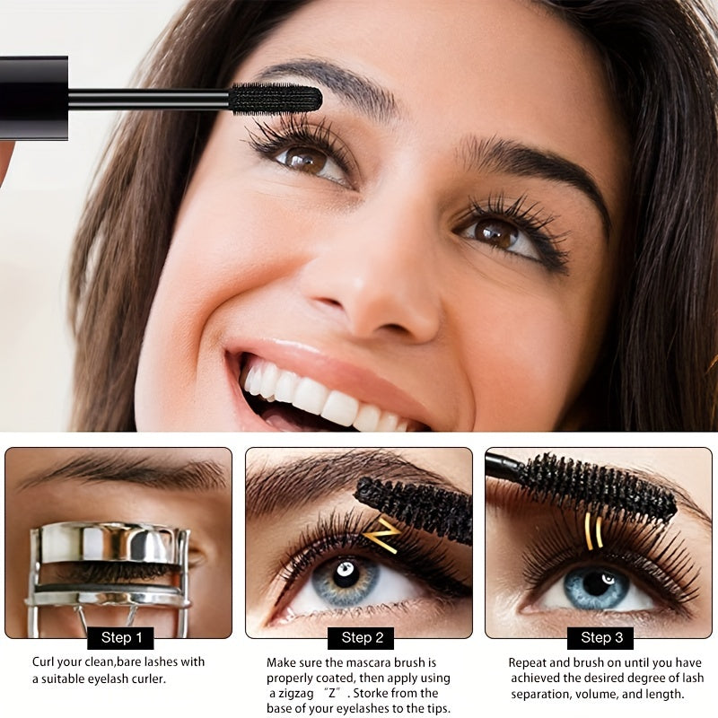Waterproof Mascara Long-Lasting Smudge-Proof Curling Black Green Mascara