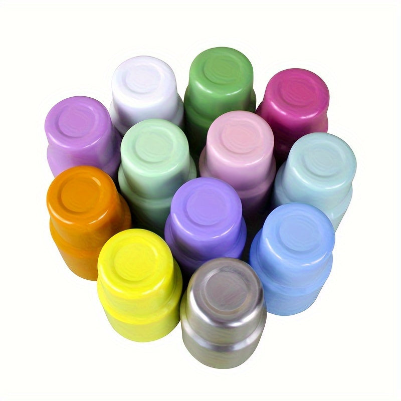 6-Piece Stainless Steel Shot Glasses Set with Lids and Straws for Bars and Home