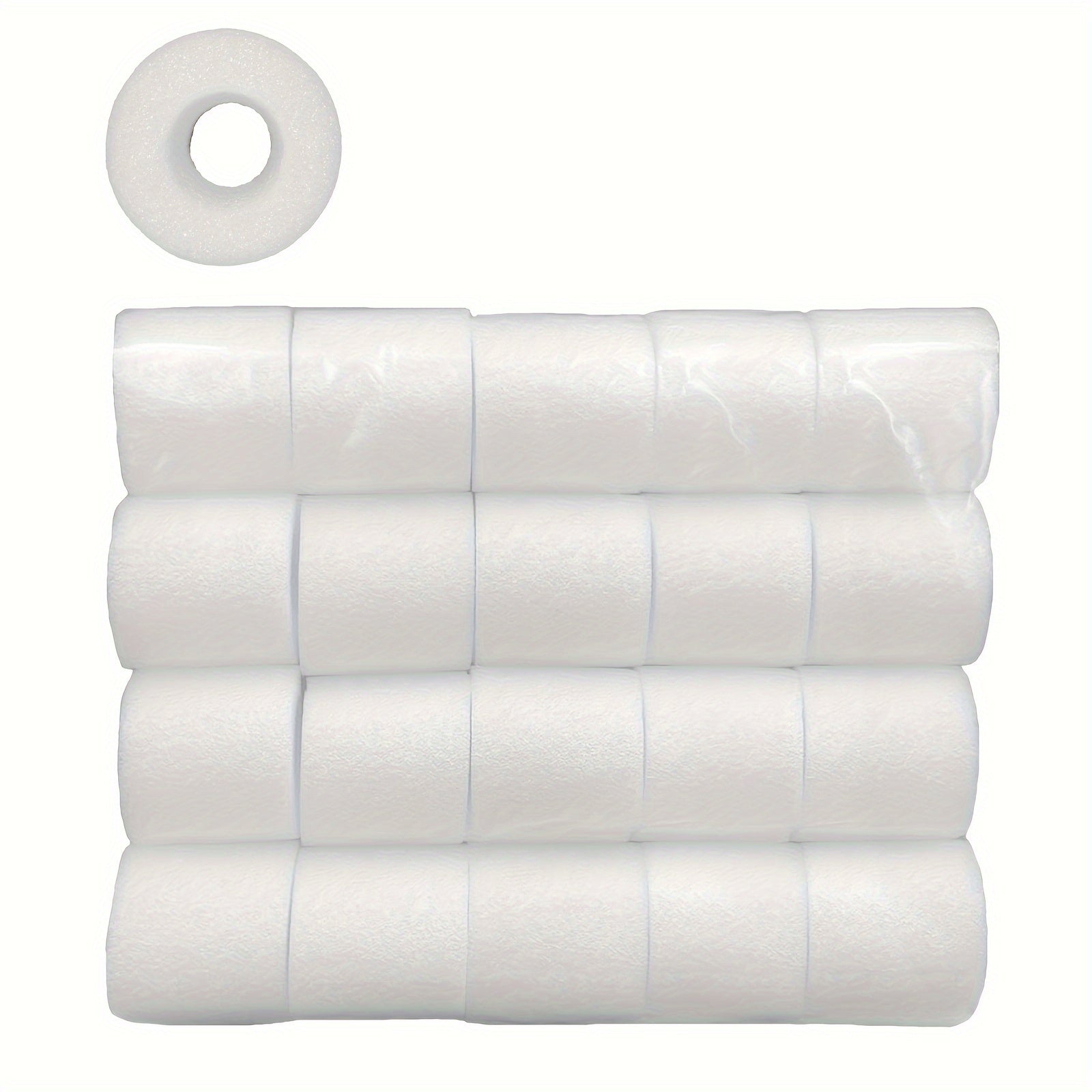 Foam Eyelet Curtain Spacers for Home Decor, Adjustable and Durable