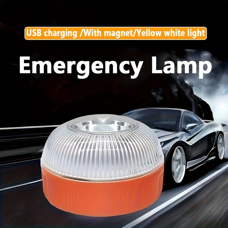 Портативный желтый магнитный аварийный фонарь LED для безопасности на открытом воздухе