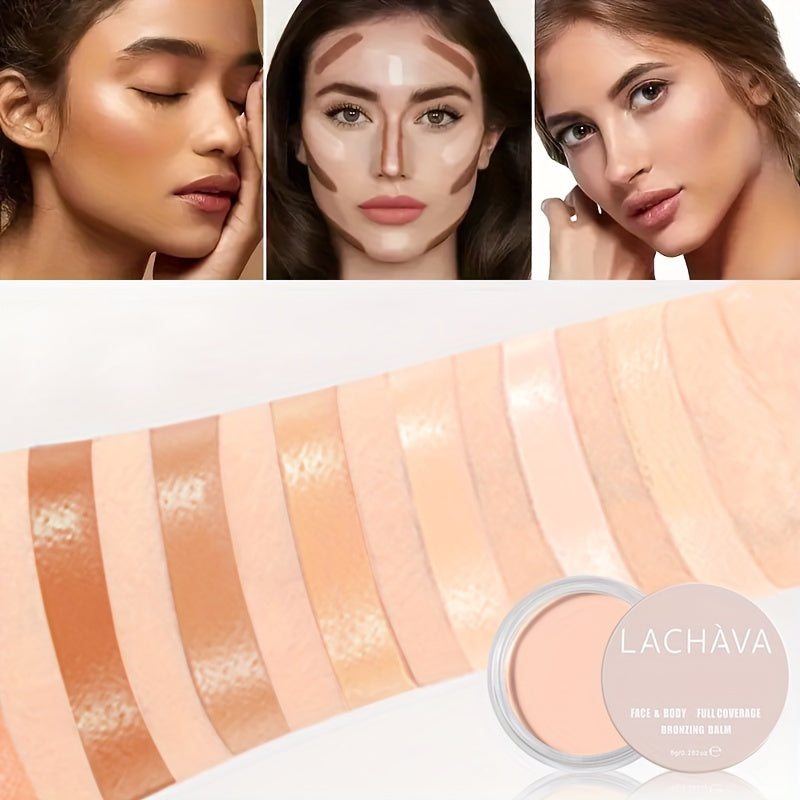 Women Full Coverage Concealer Cream Waterproof Liquid Foundation for Blemishes