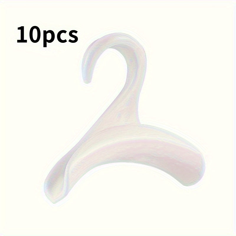 Set of 10 Space-Saving Hooks for Handbags Belts Scarves and Hats