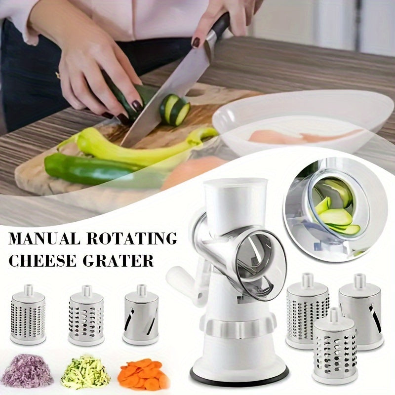 Multifunctional Fruit and Vegetable Cutter Set with Container and Cheese Grater