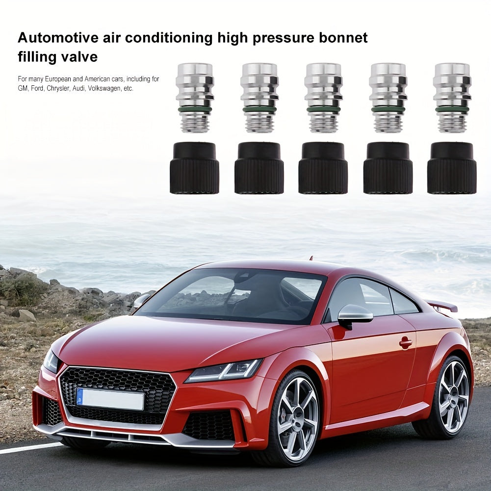 High-Pressure R-134A Refrigerant Port Adapter for Chrysler Ford A/C Leak-Proof