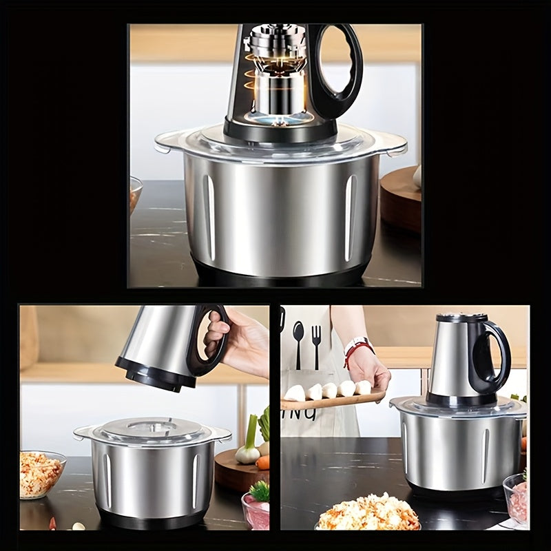 Meat Grinder Vegetable Chopper 5-Blade System Fast Durable Kitchen Essential 5L