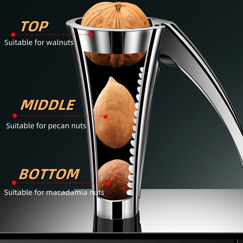 Abrebotellas de aleación de zinc, utensilio de cocina duradero y versátil para abrir nueces de manera efectiva