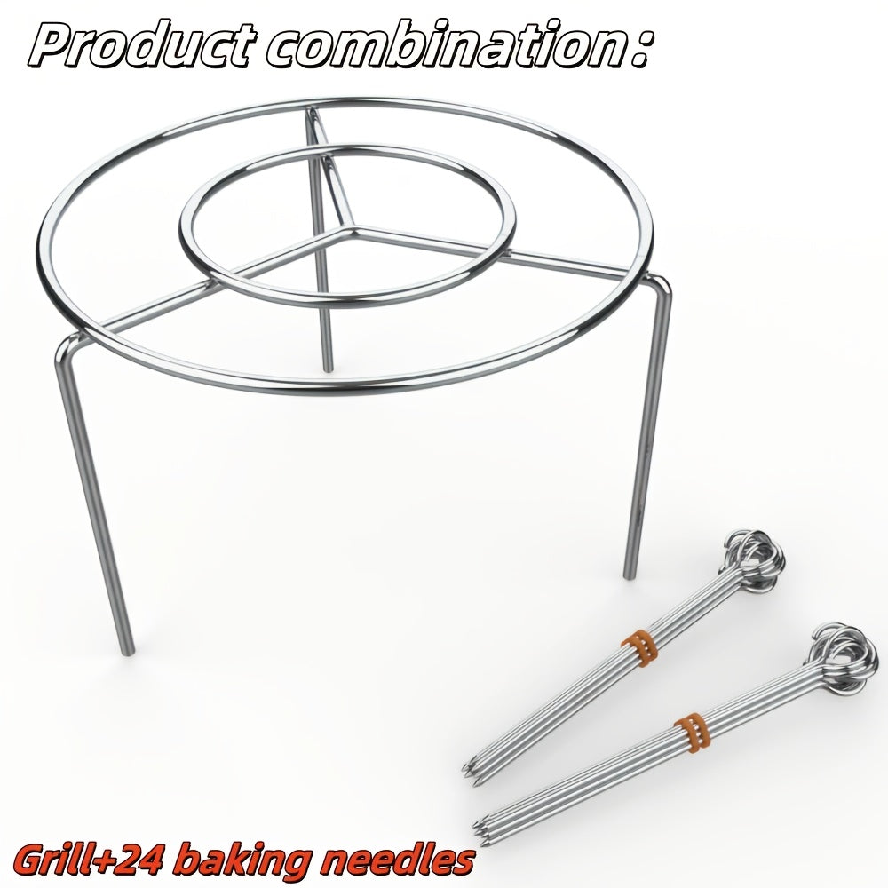 Grill shishliklari uchun zanglamaydigan po'latdan yasalgan havo fritüri rack, pech, mikroto'lqinli pech va havo fritüri uchun mos.