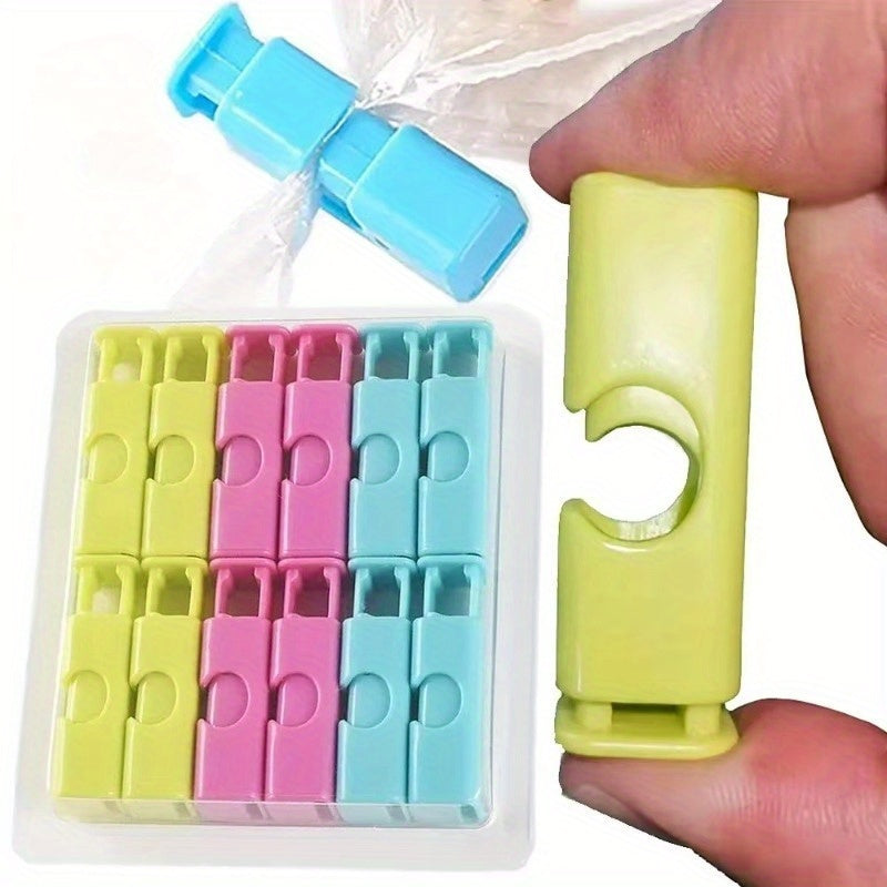 Colorful Food Sealing Clips Set of 5 15 25 Moisture-Proof for Bread Snacks Condiments