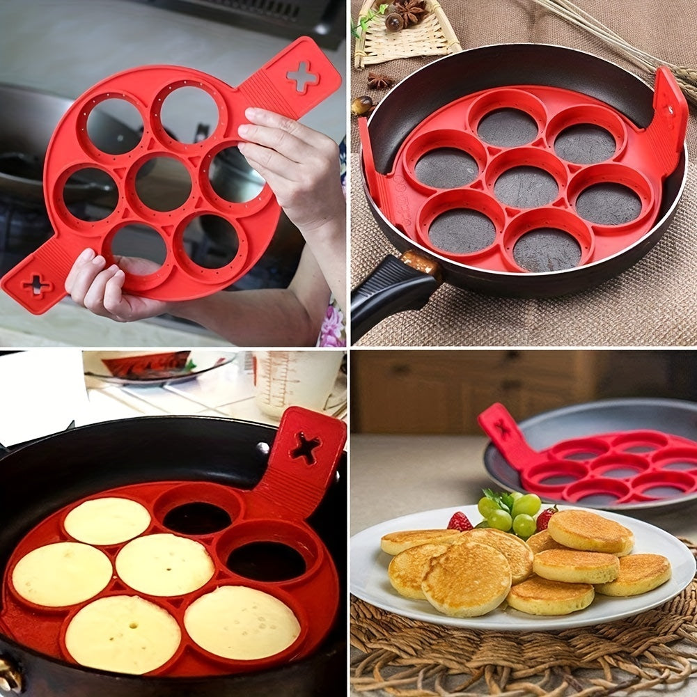 Silicone Pancake Molds Nonstick Reusable Kitchen Tool for Perfect Pancakes