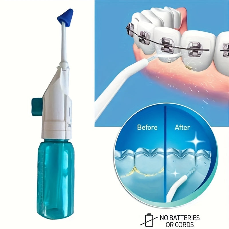 irrigador dental portátil con agua y flosser para viaje y hogar con doble boquilla