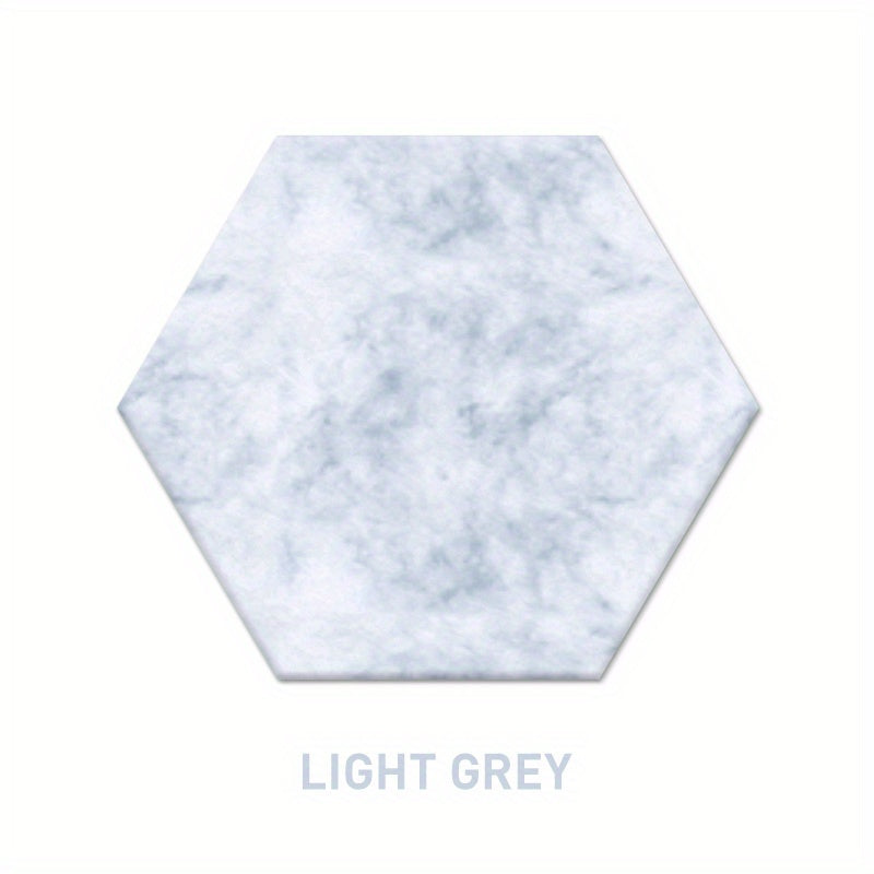 12 piezas de paneles de espuma acústica hexagonales para aislamiento acústico, pegatinas para paredes, ideales para estudio, dormitorio, oficina